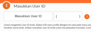 Masukkan user ID Anda.