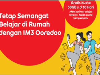 Cara mendapatkan paket kuota Edukasi Indosat 30 GB secara gratis