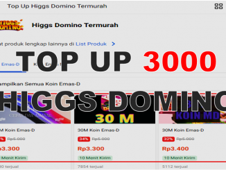 Top Up Higgs Domino 3000 Rupiah