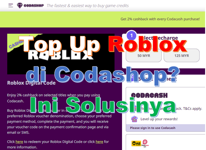 Codashop roblox