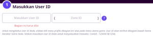 2. Untuk mengetahui User ID Anda silakan klik menu profile dibagian kiri atas pada menu utama game.