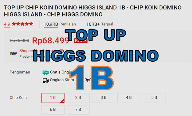 Top Up Higgs Domino 1B