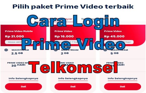 Cara Login Prime Video Telkomsel