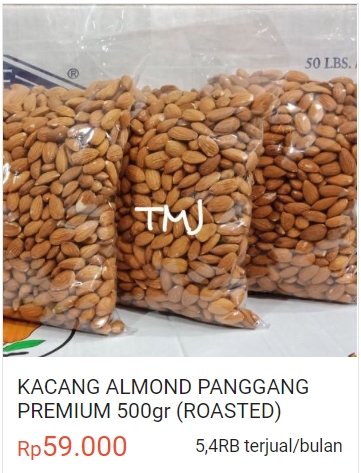 harga kacang almond indomaret